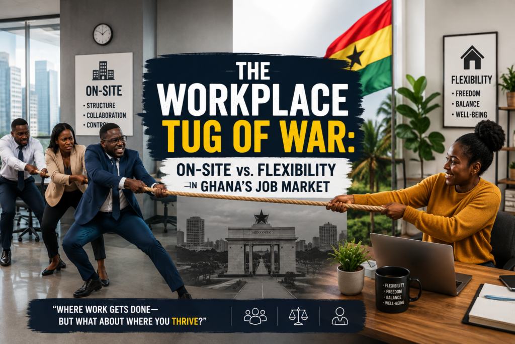 The Workplace Tug of War On-Site vs. Flexibility in Ghana's Job Market